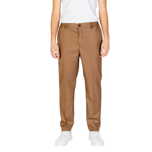 Hamaki-Ho Beige Polyester Pant $163.00 Hamaki-Ho Luzworld