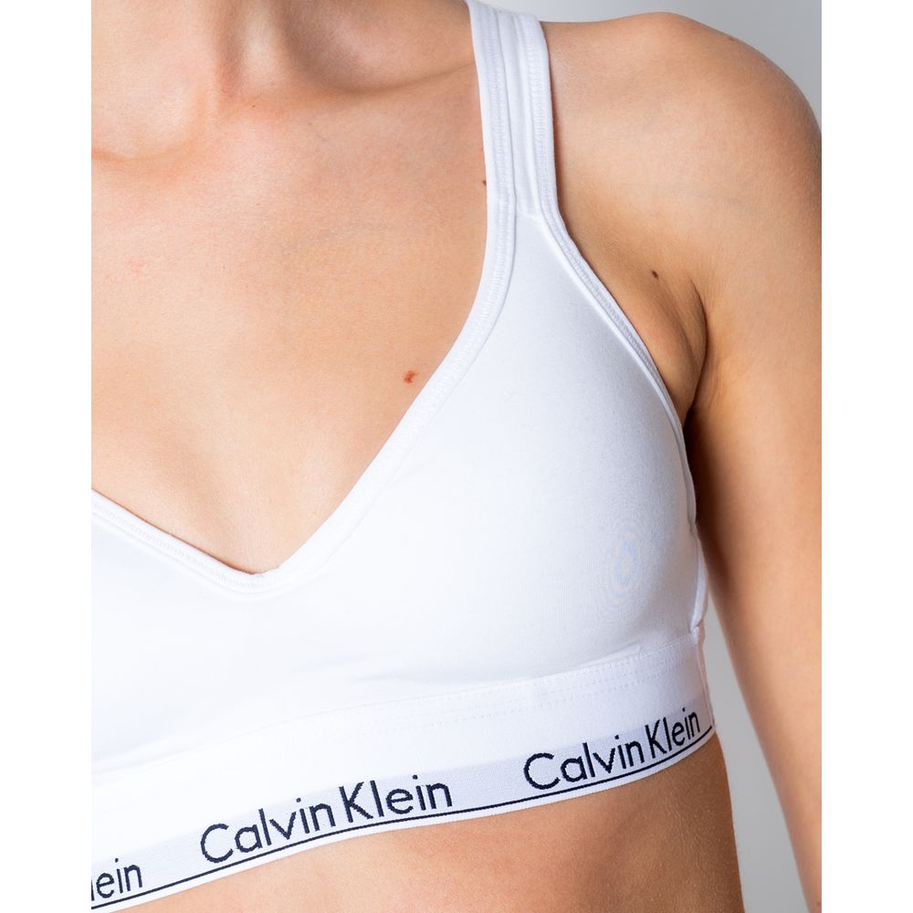 Calvin Klein Underwear White Polyester Bra $143.00 Calvin Klein Underwear Luzworld