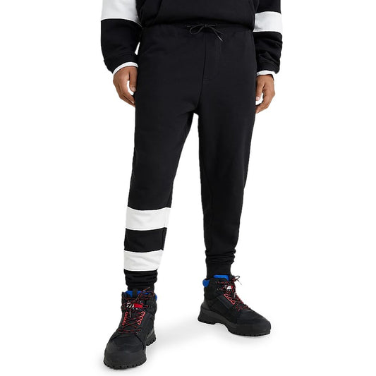 Tommy Hilfiger Jeans Black Cotton Joggers Workout Pant $200.00 Tommy Hilfiger Jeans Luzworld