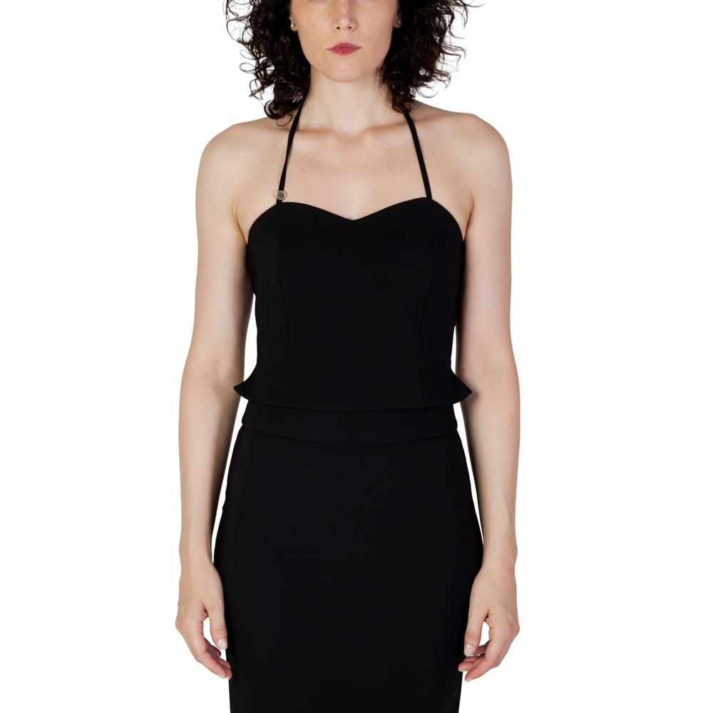 Rinascimento Black Polyester Top $154.00 Rinascimento Luzworld