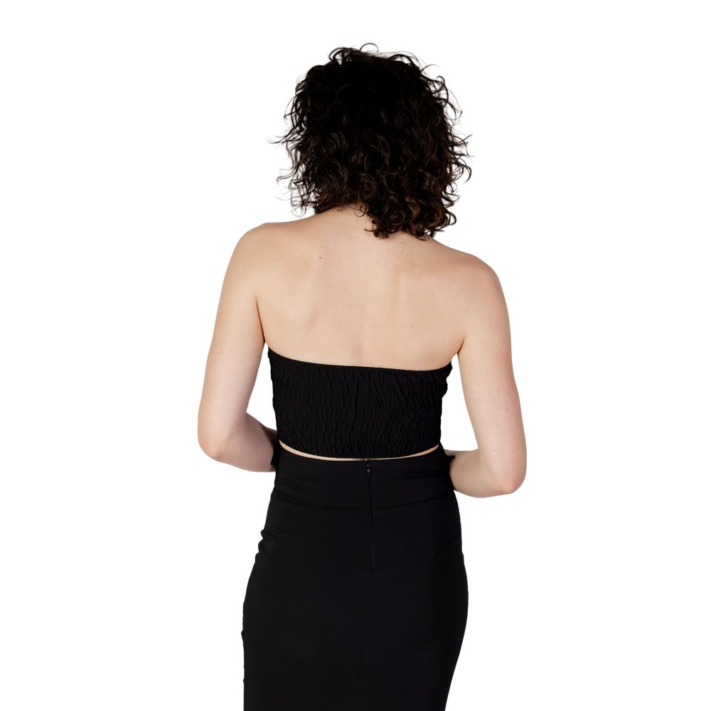 Rinascimento Black Polyester Top $154.00 Rinascimento Luzworld