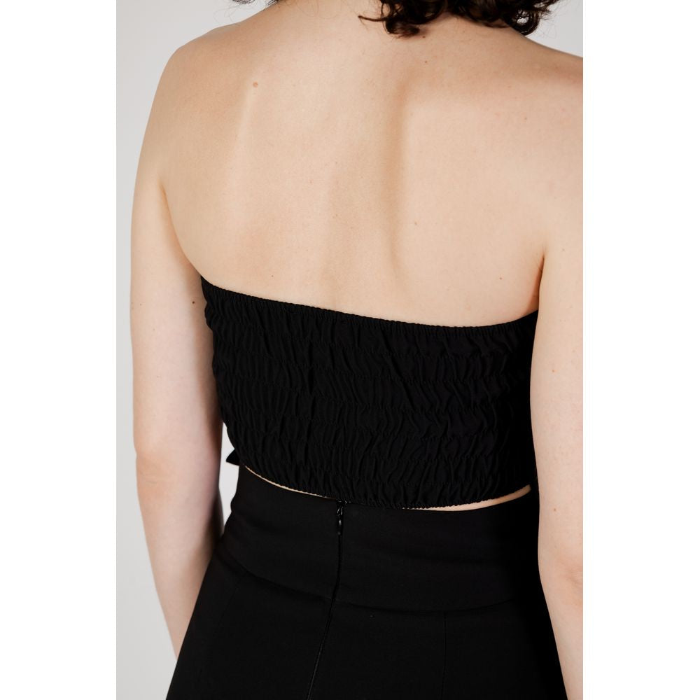 Rinascimento Black Polyester Top $154.00 Rinascimento Luzworld