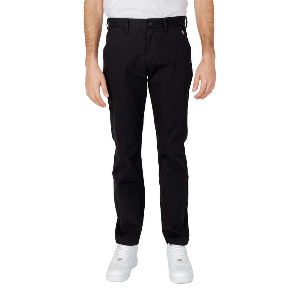 Tommy Hilfiger Jeans Black Organic Cotton Pant $213.00 Tommy Hilfiger Jeans Luzworld