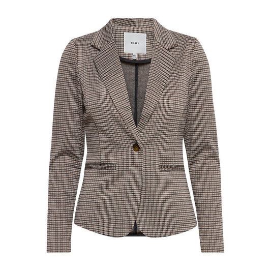 ICHI Beige Polyester Blazer