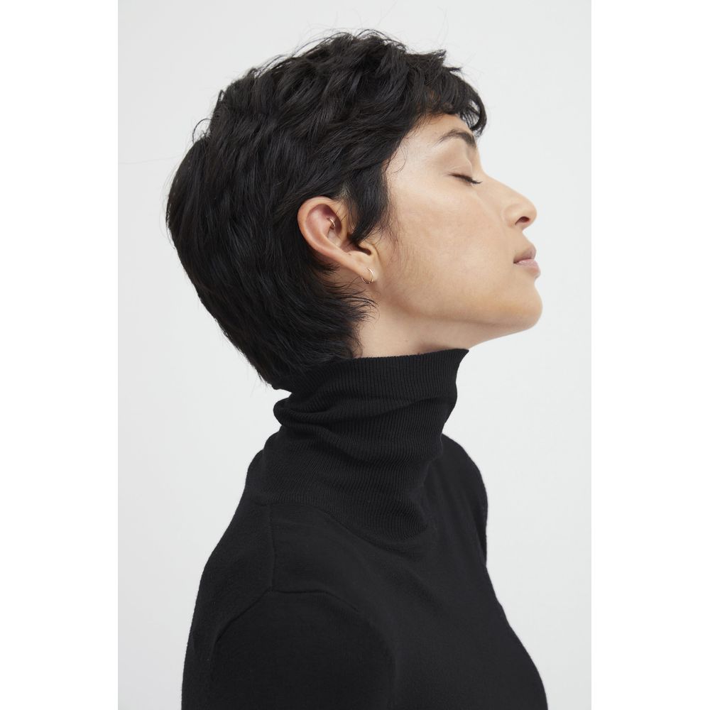 ICHI Black Viscose Turtleneck $117.00 ICHI Luzworld