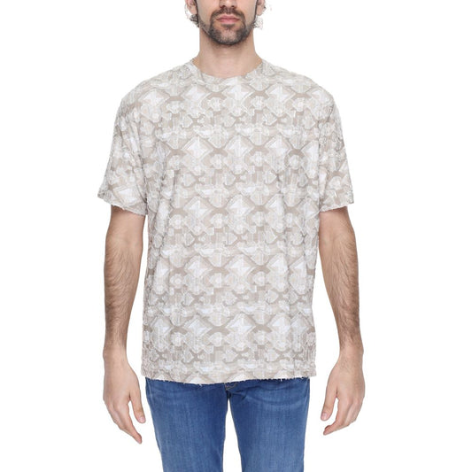 Antony Morato Beige Polyester T-Shirt $142.00 Antony Morato Luzworld