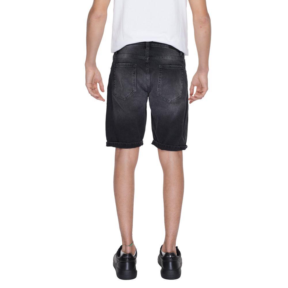 Antony Morato Black Cotton Bermuda