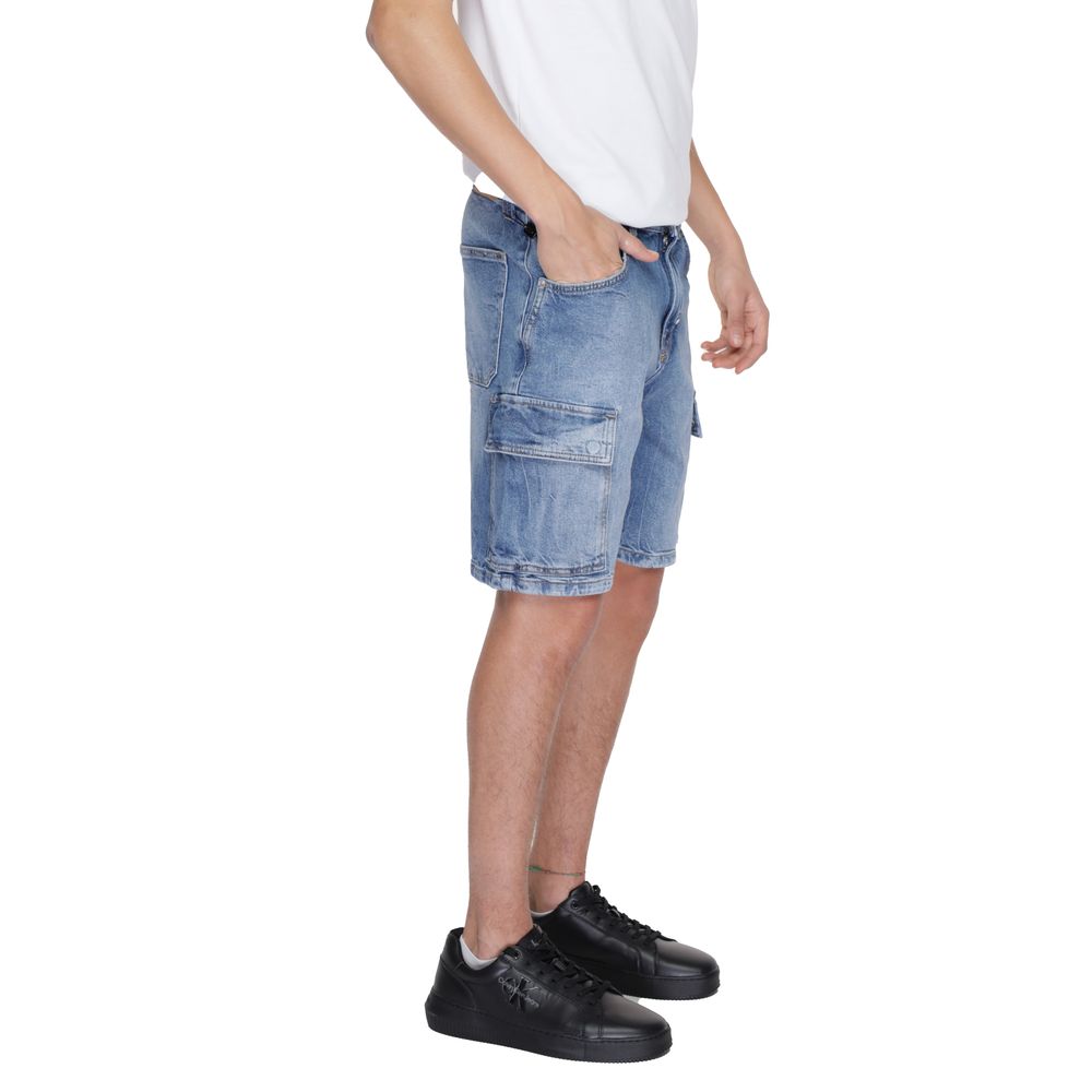 Antony Morato Blue Cotton Bermuda