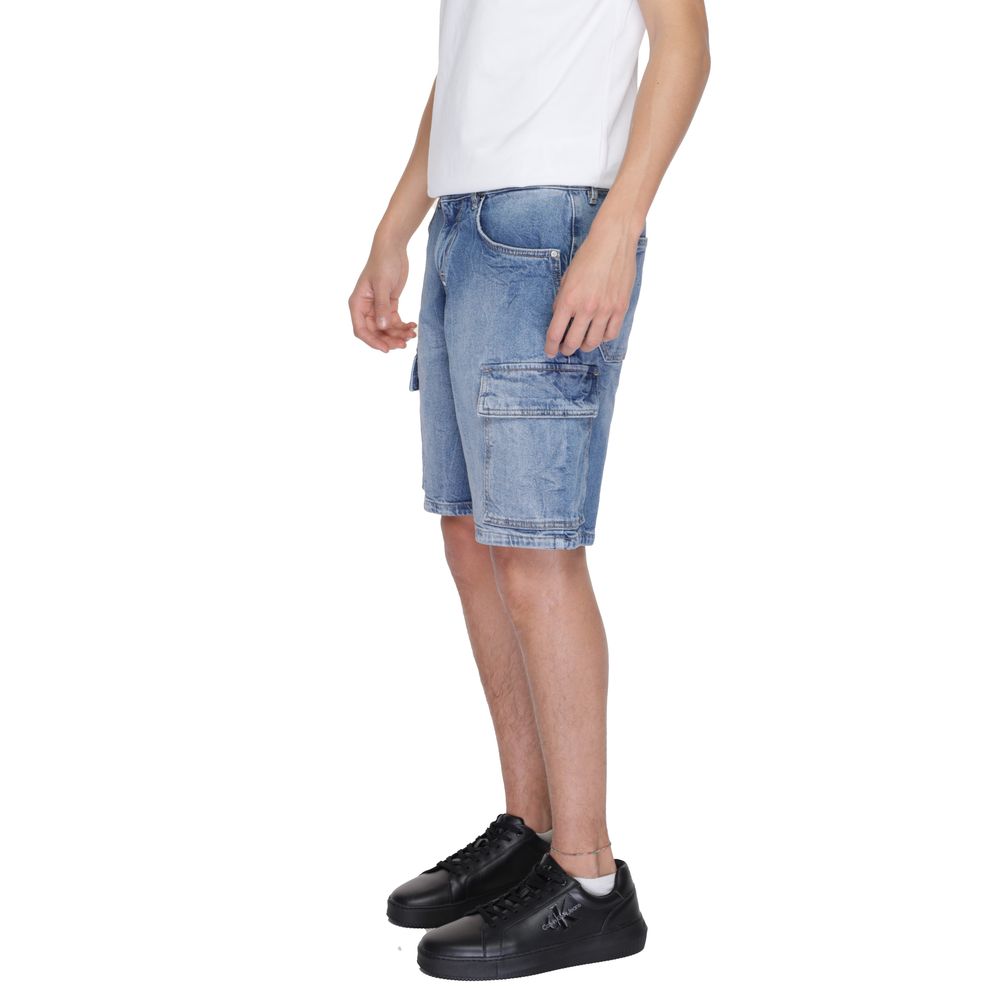 Antony Morato Blue Cotton Bermuda