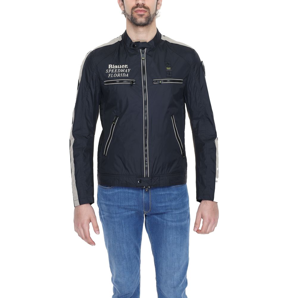 Blauer Black Polyamide Jackets & Coat $698.00 Blauer Luzworld