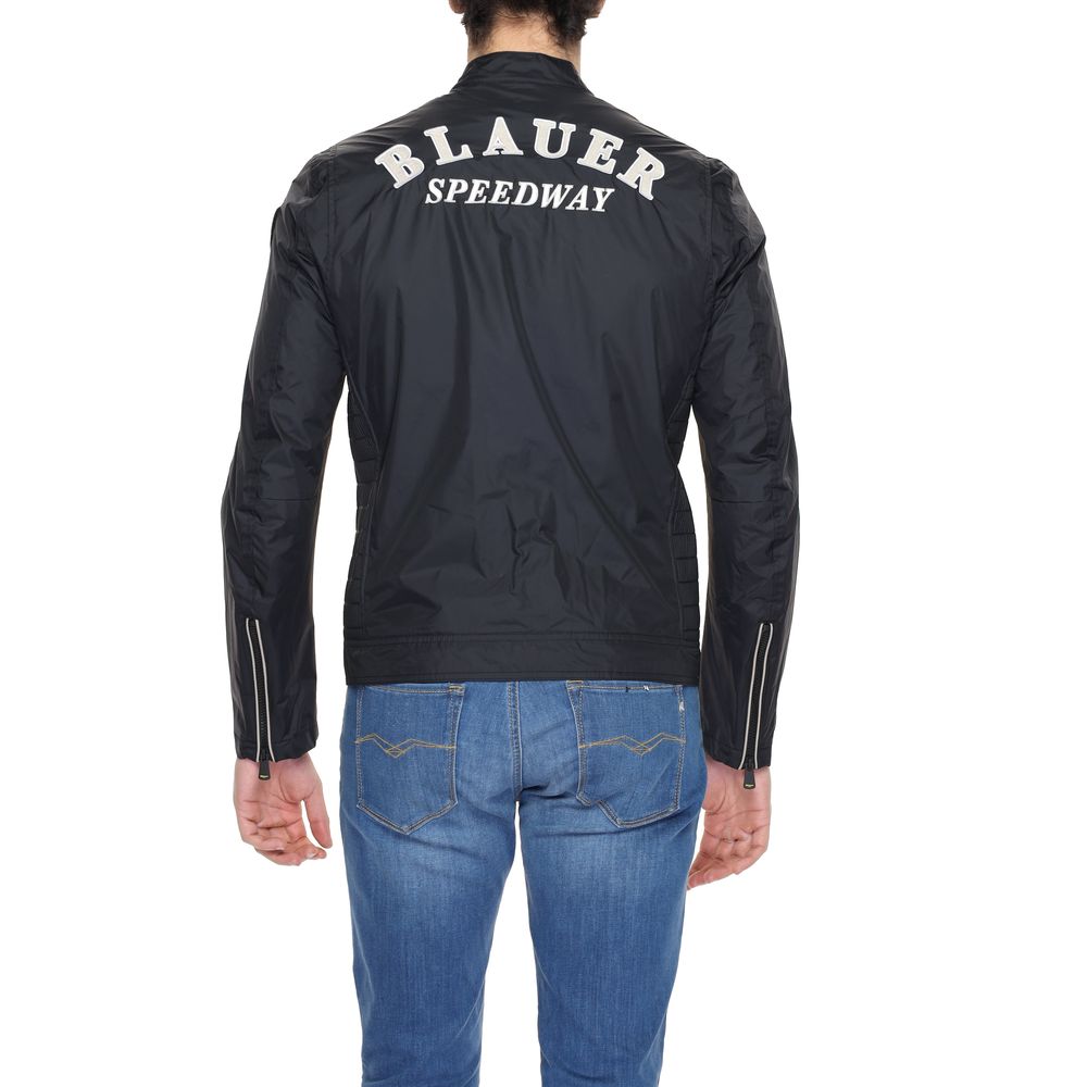 Blauer Black Polyamide Jackets & Coat $698.00 Blauer Luzworld
