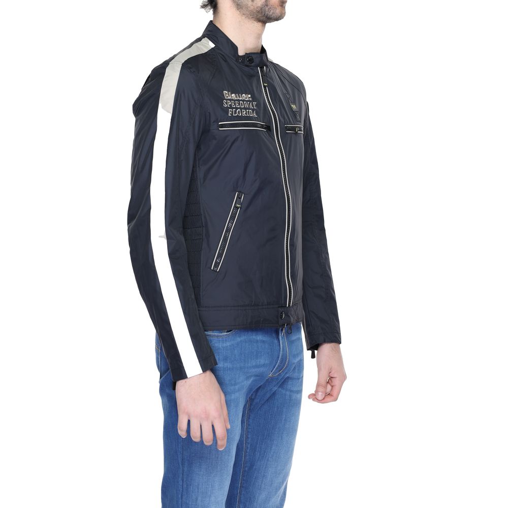Blauer Black Polyamide Jackets & Coat $698.00 Blauer Luzworld