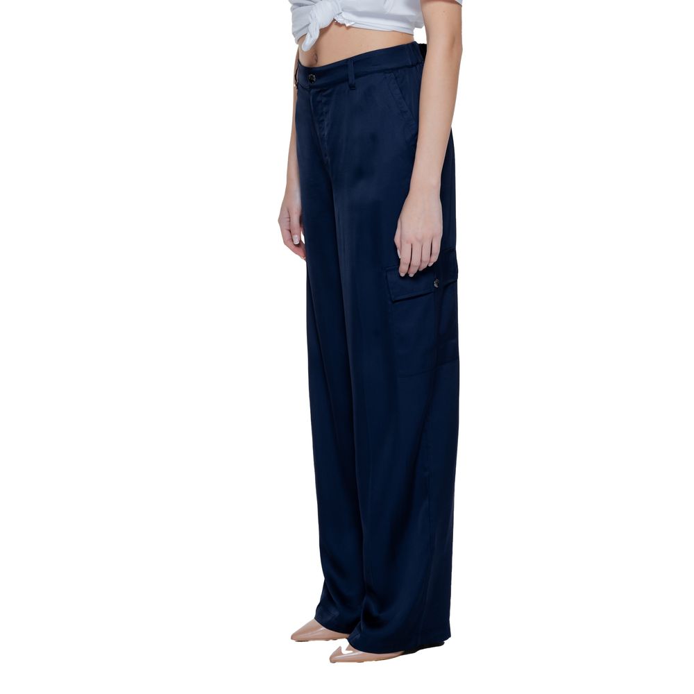 Street One Blue Viscose Pant $184.00 Street One Luzworld