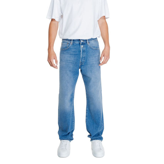 Replay Blue Cotton Relaxed Fit Jean $253.00 Replay Luzworld