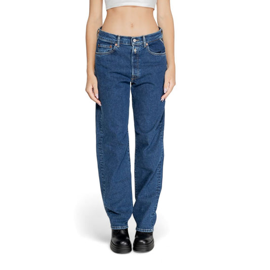 Replay Blue Cotton Mom Jean $253.00 Replay Luzworld