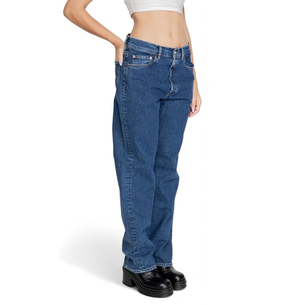 Replay Blue Cotton Mom Jean $253.00 Replay Luzworld