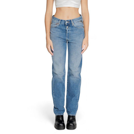 Replay Blue Cotton Mom Jean $253.00 Replay Luzworld