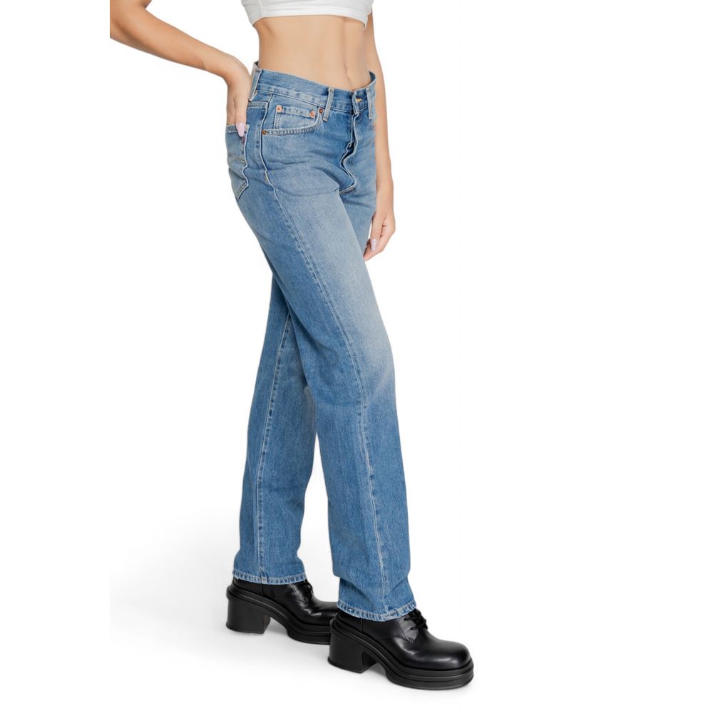 Replay Blue Cotton Mom Jean $253.00 Replay Luzworld