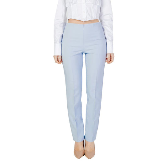 Sandro Ferrone Blue Polyester Pant $176.00 Sandro Ferrone Luzworld