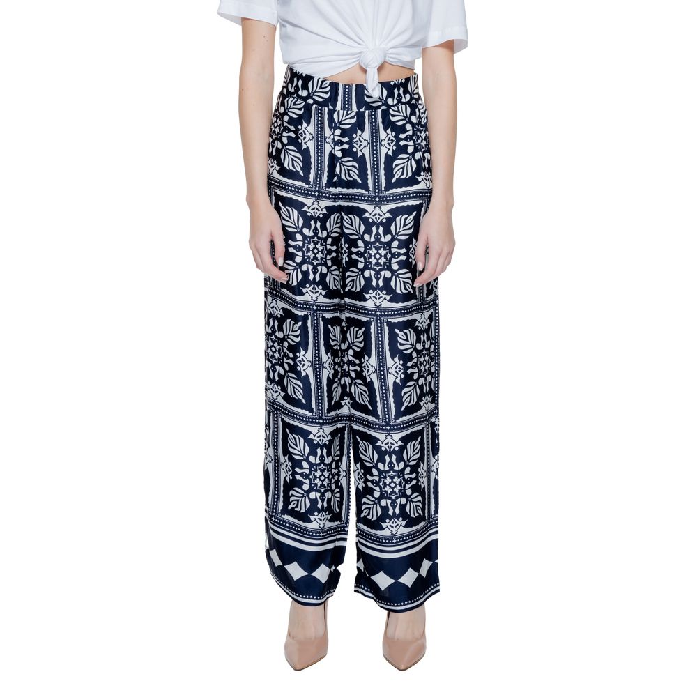 Street One Blue Viscose Pant $168.00 Street One Luzworld