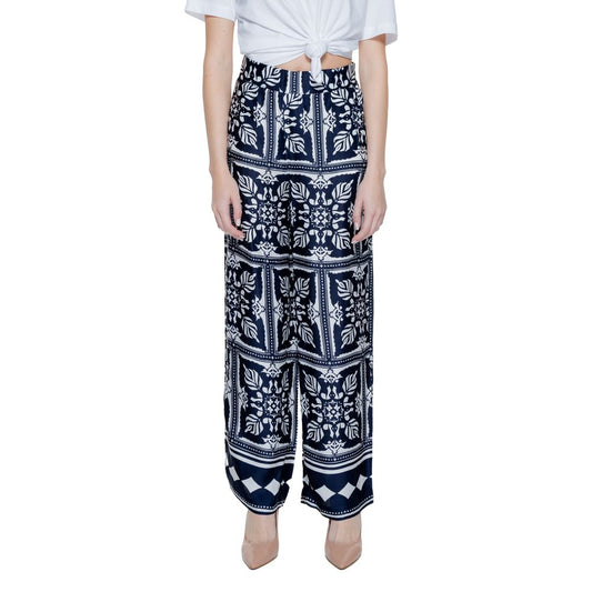 Street One Blue Viscose Pant $168.00 Street One Luzworld