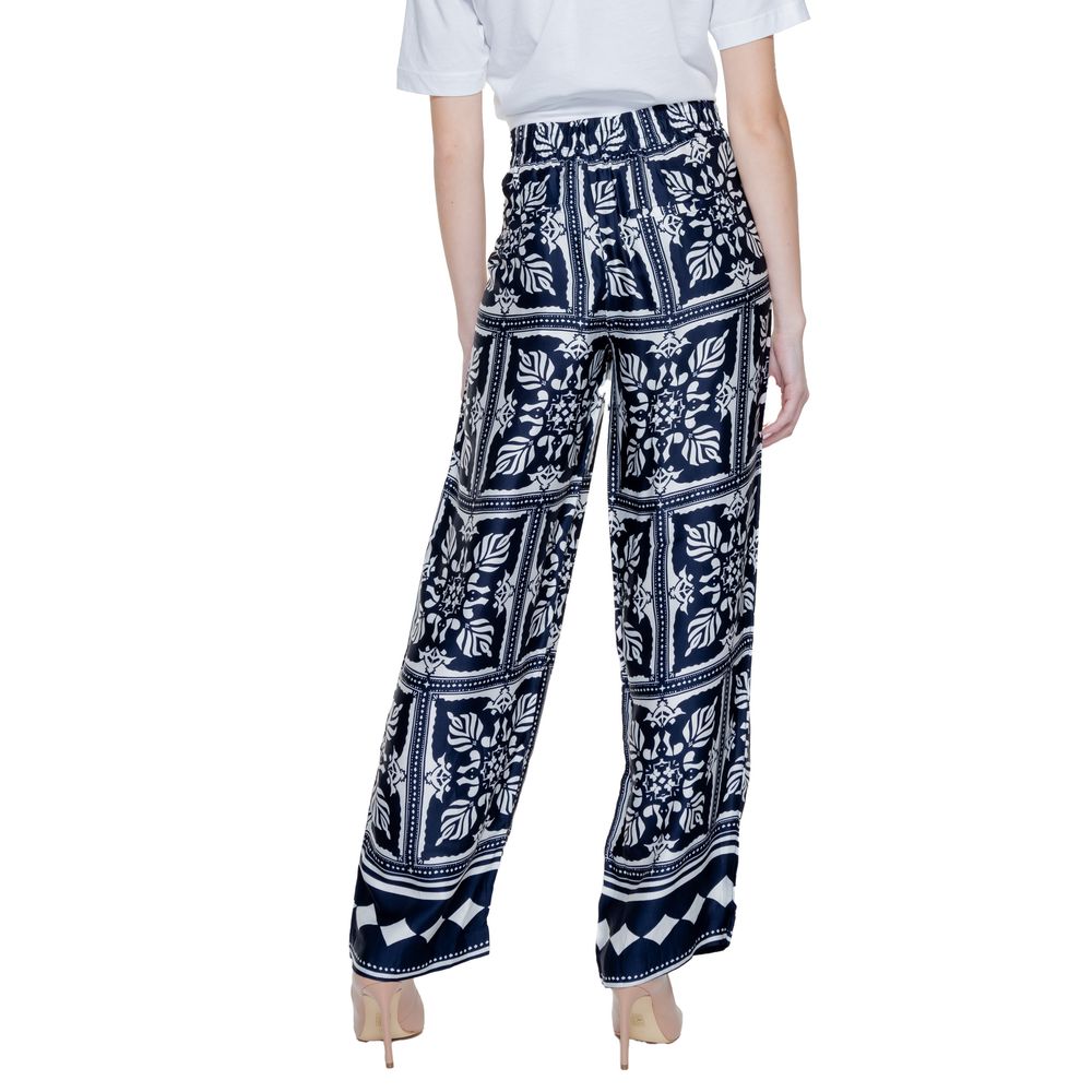 Street One Blue Viscose Pant $168.00 Street One Luzworld