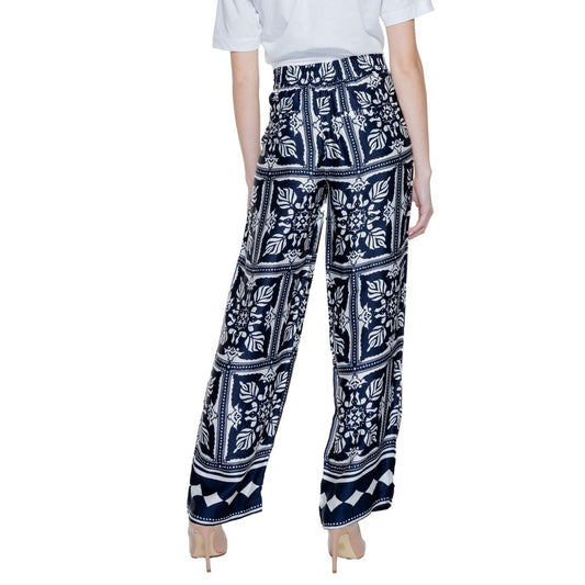 Street One Blue Viscose Pant $168.00 Street One Luzworld