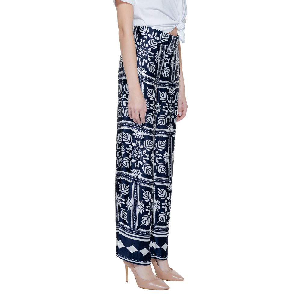 Street One Blue Viscose Pant $168.00 Street One Luzworld