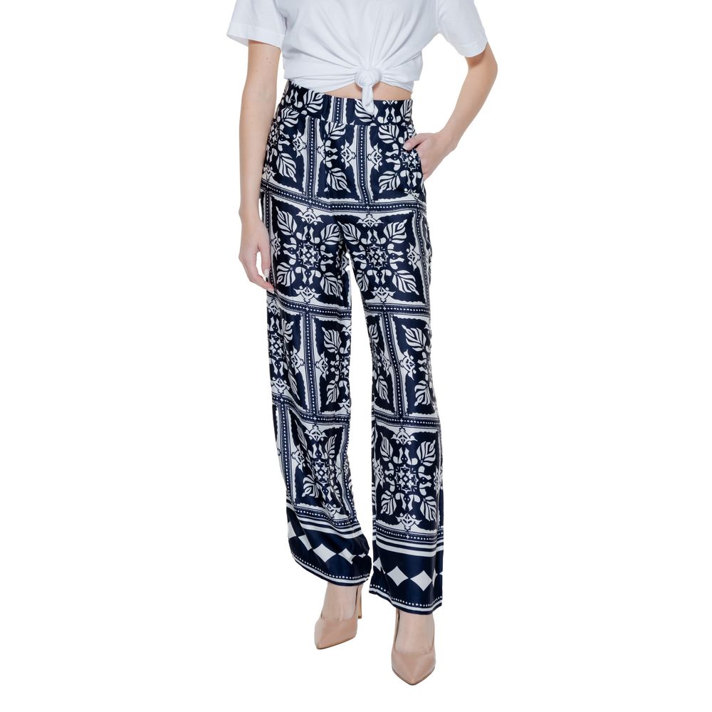 Street One Blue Viscose Pant $168.00 Street One Luzworld