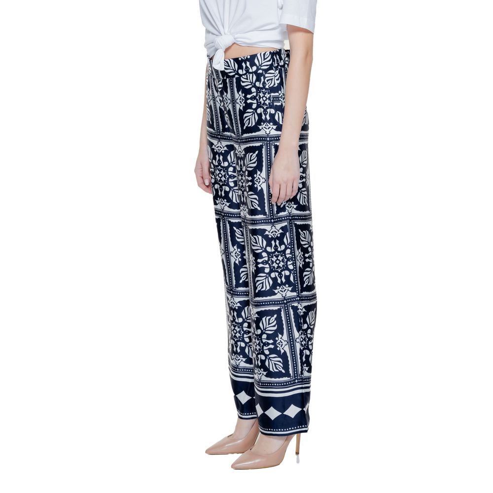 Street One Blue Viscose Pant $168.00 Street One Luzworld