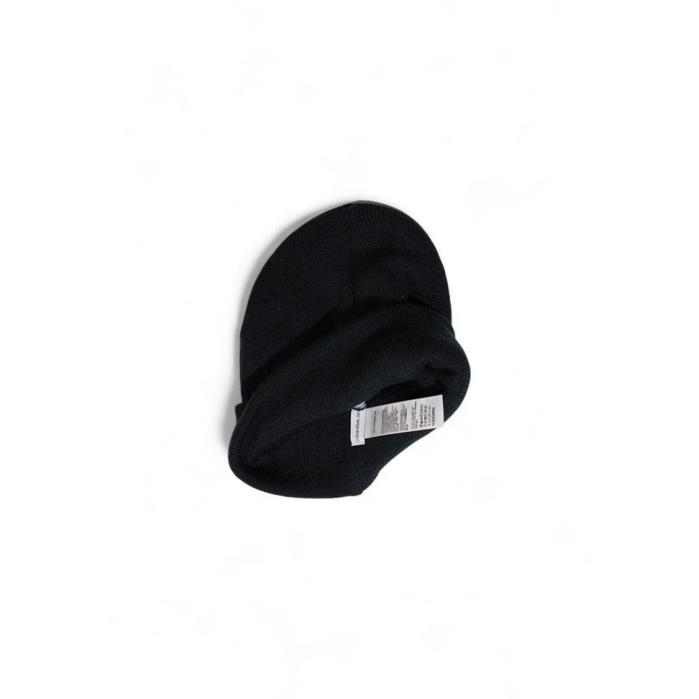 Calvin Klein Jeans Black Recycled Polyester Caps Baseball Hat
