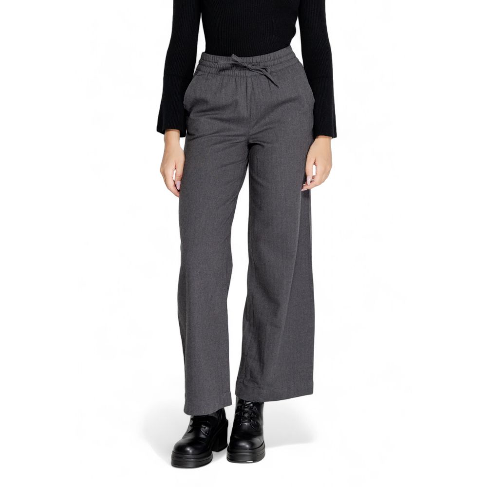 Jacqueline De Yong Gray Cotton Pant $123.00 Jacqueline De Yong Luzworld