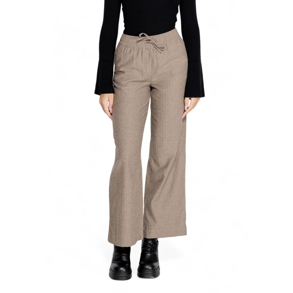 Jacqueline De Yong Brown Cotton Pant $123.00 Jacqueline De Yong Luzworld