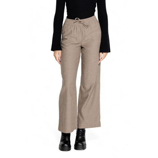 Jacqueline De Yong Brown Cotton Pant $123.00 Jacqueline De Yong Luzworld