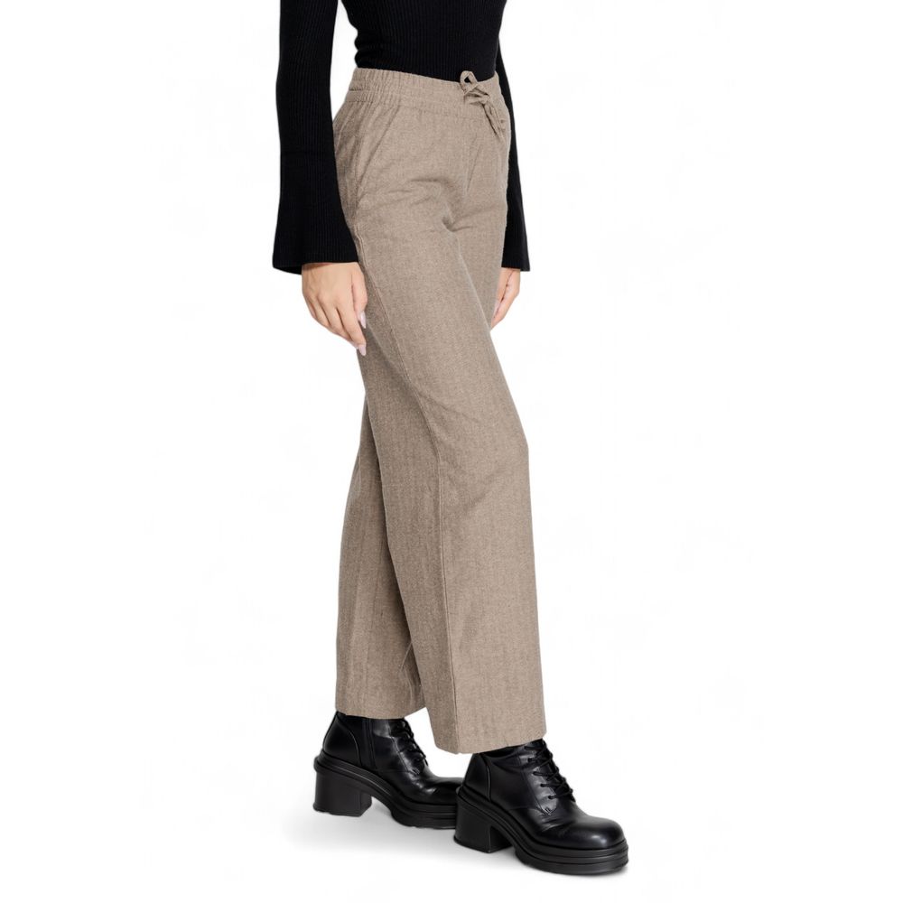 Jacqueline De Yong Brown Cotton Pant $123.00 Jacqueline De Yong Luzworld