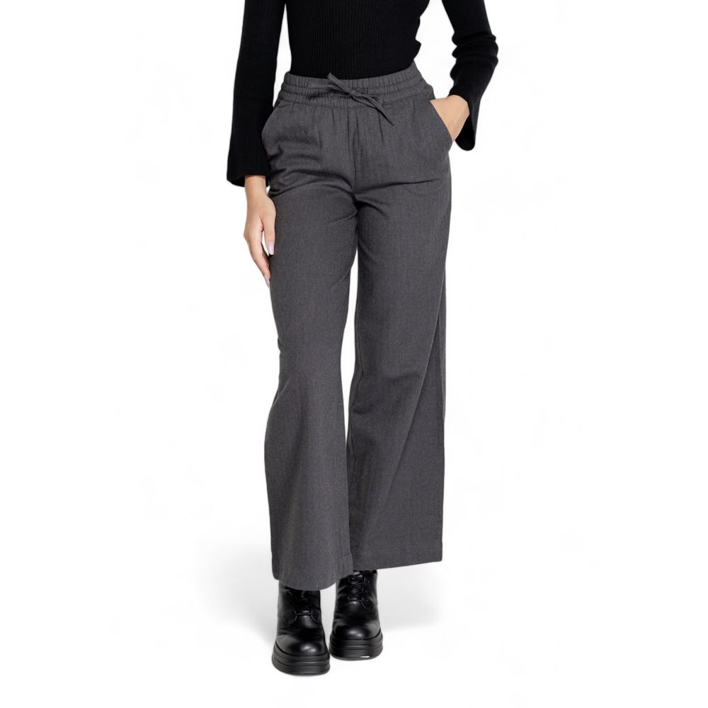 Jacqueline De Yong Gray Cotton Pant $123.00 Jacqueline De Yong Luzworld