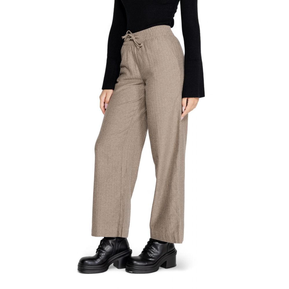 Jacqueline De Yong Brown Cotton Pant $123.00 Jacqueline De Yong Luzworld