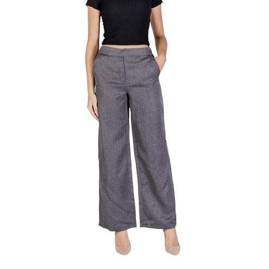 Jacqueline De Yong Gray Polyester Pant $131.00 Jacqueline De Yong Luzworld