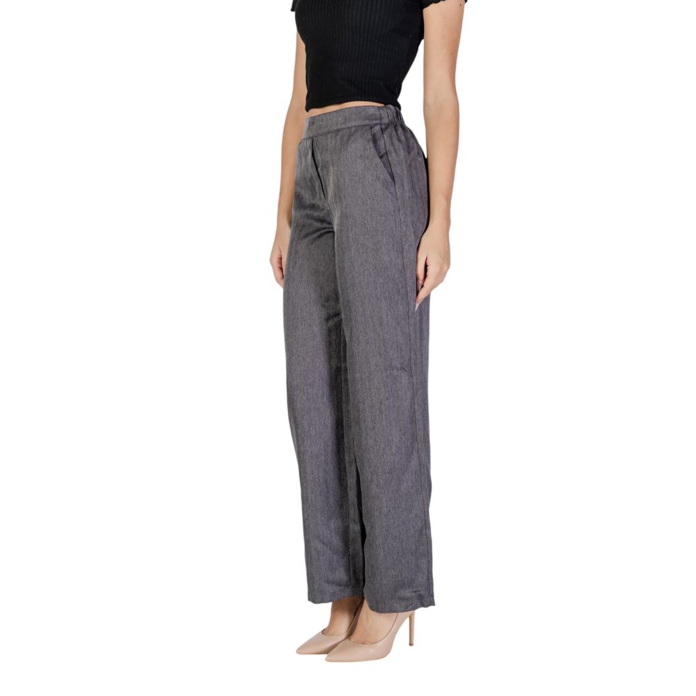 Jacqueline De Yong Gray Polyester Pant $131.00 Jacqueline De Yong Luzworld