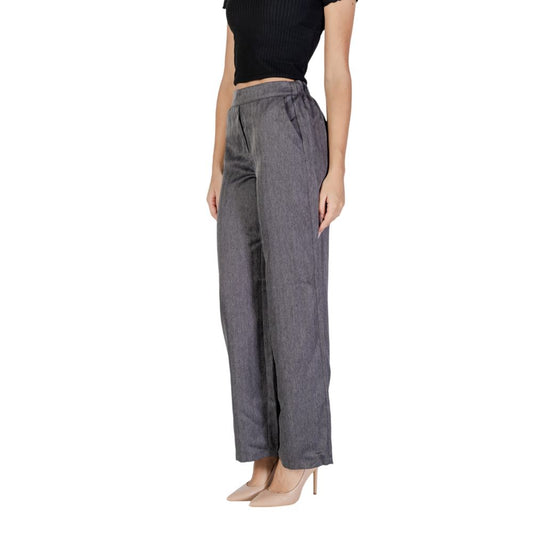 Jacqueline De Yong Gray Polyester Pant $131.00 Jacqueline De Yong Luzworld