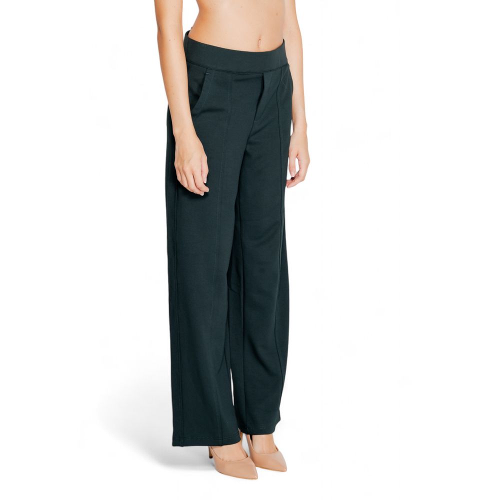 Street One Green Viscose Pant $158.00 Street One Luzworld