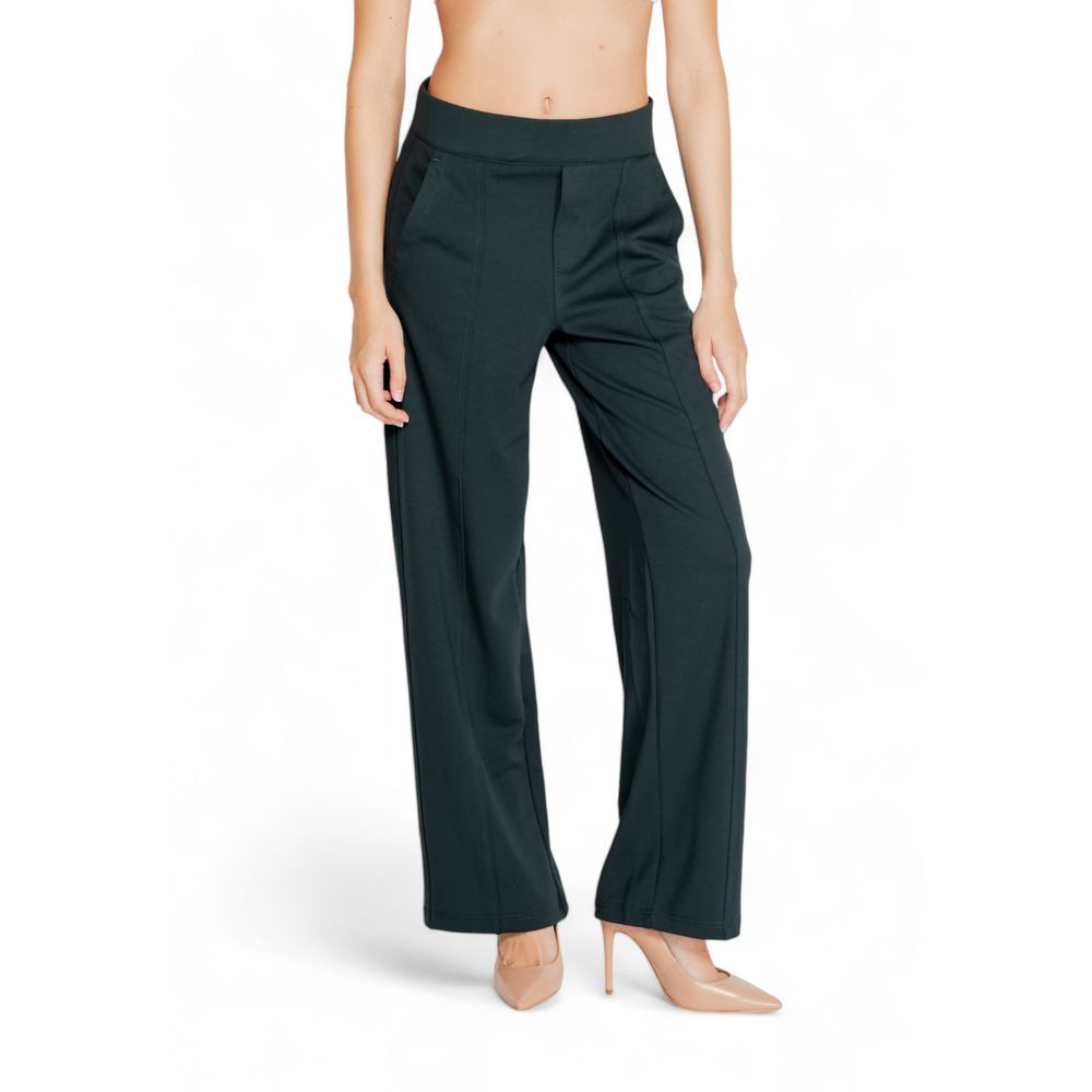Street One Green Viscose Pant $158.00 Street One Luzworld