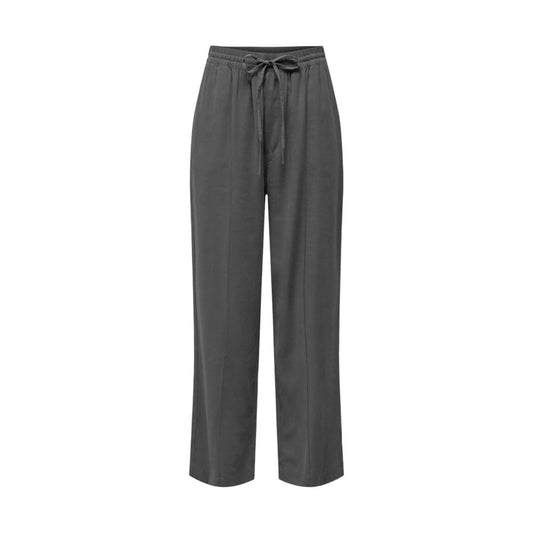 Jacqueline De Yong Gray Viscose Pant $131.00 Jacqueline De Yong Luzworld