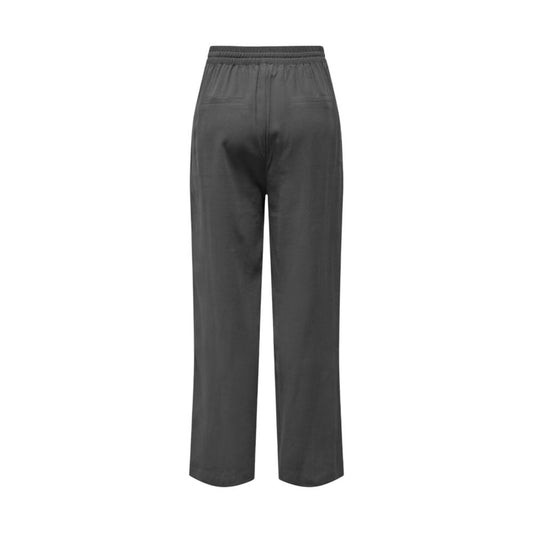Jacqueline De Yong Gray Viscose Pant $131.00 Jacqueline De Yong Luzworld