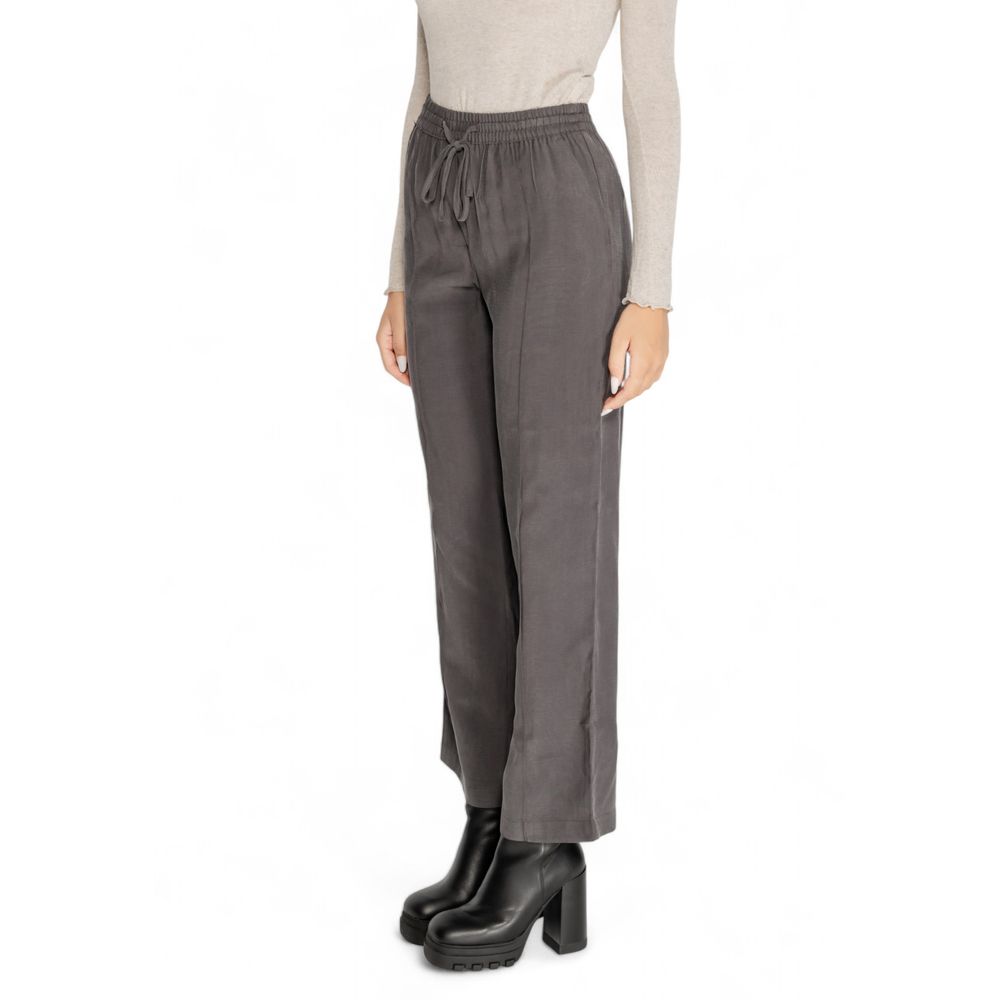 Jacqueline De Yong Gray Viscose Pant $131.00 Jacqueline De Yong Luzworld