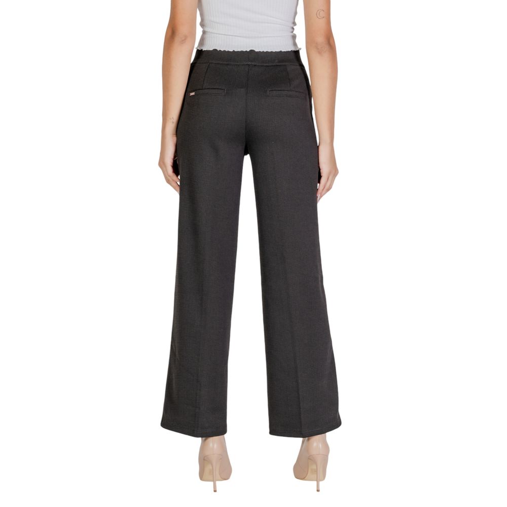 Street One Black Polyester Pant $188.00 Street One Luzworld