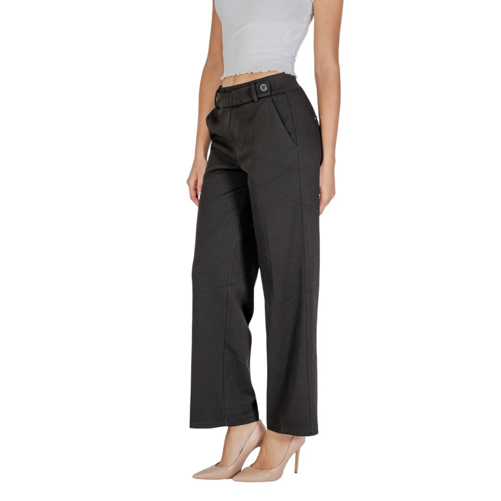 Street One Black Polyester Pant $188.00 Street One Luzworld