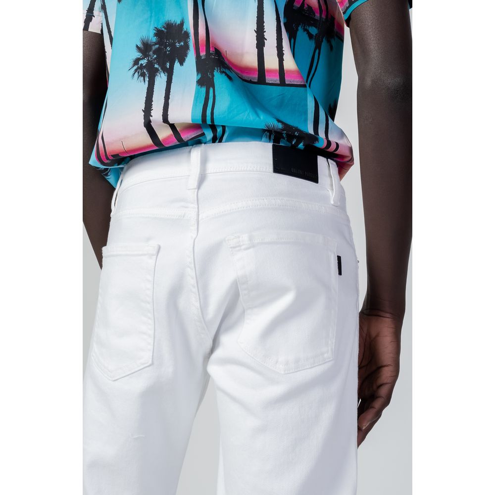 Antony Morato White Cotton Skinny Jean $194.00 Antony Morato Luzworld