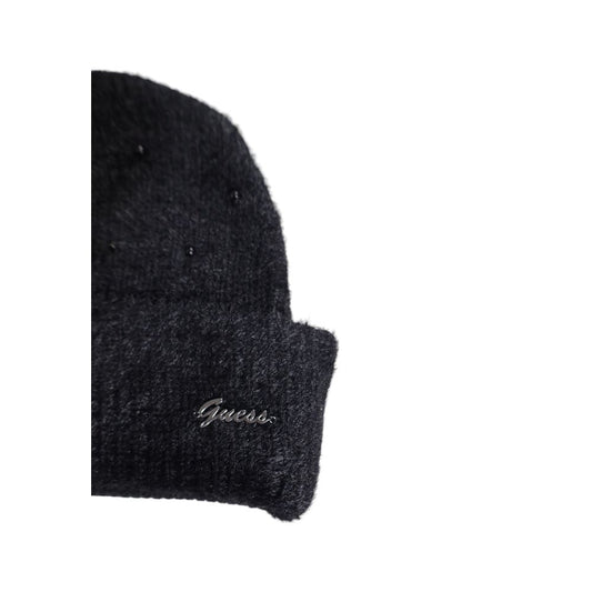 Guess Black Cotton Caps Baseball Hat