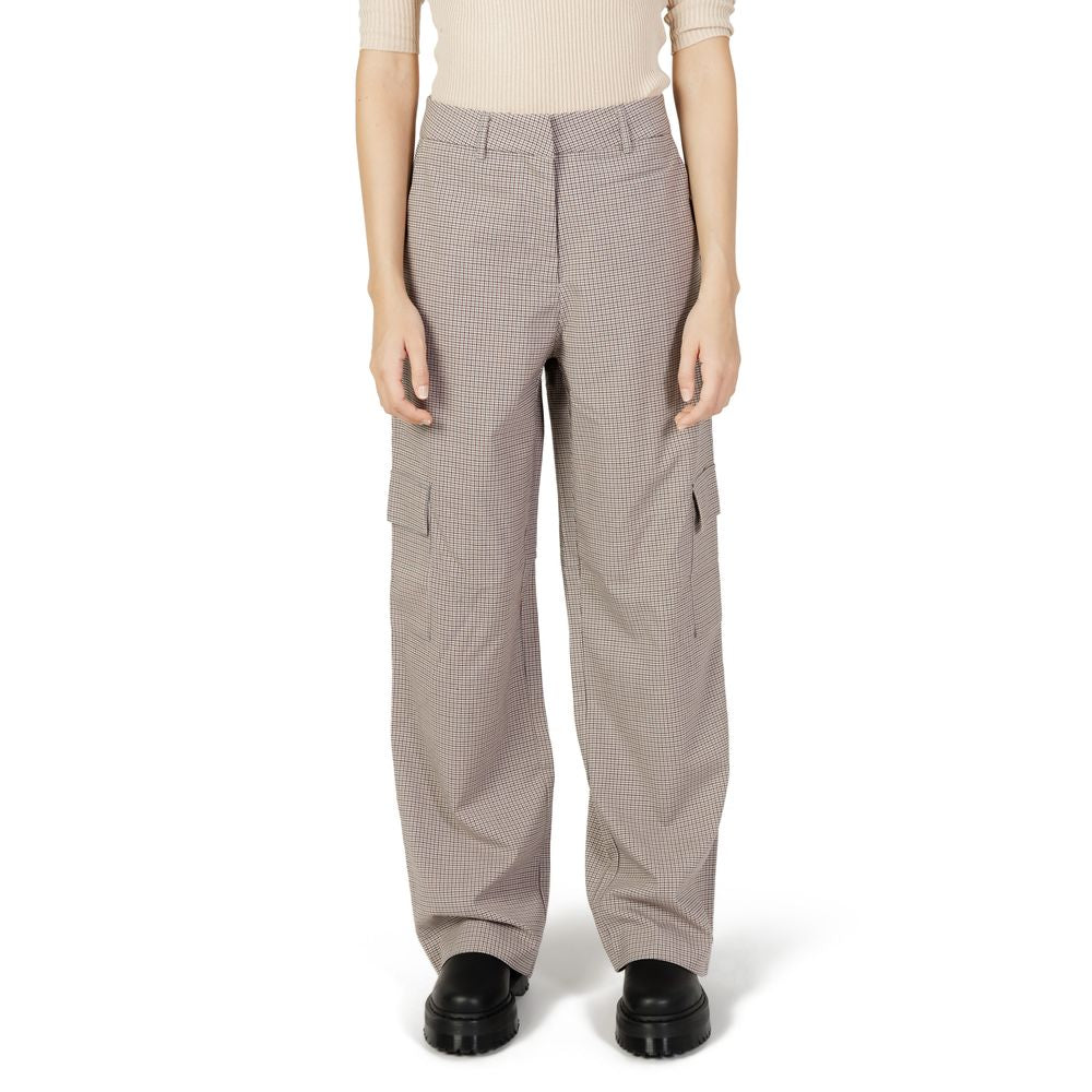 Only Beige Polyester Pant $133.00 Only Luzworld